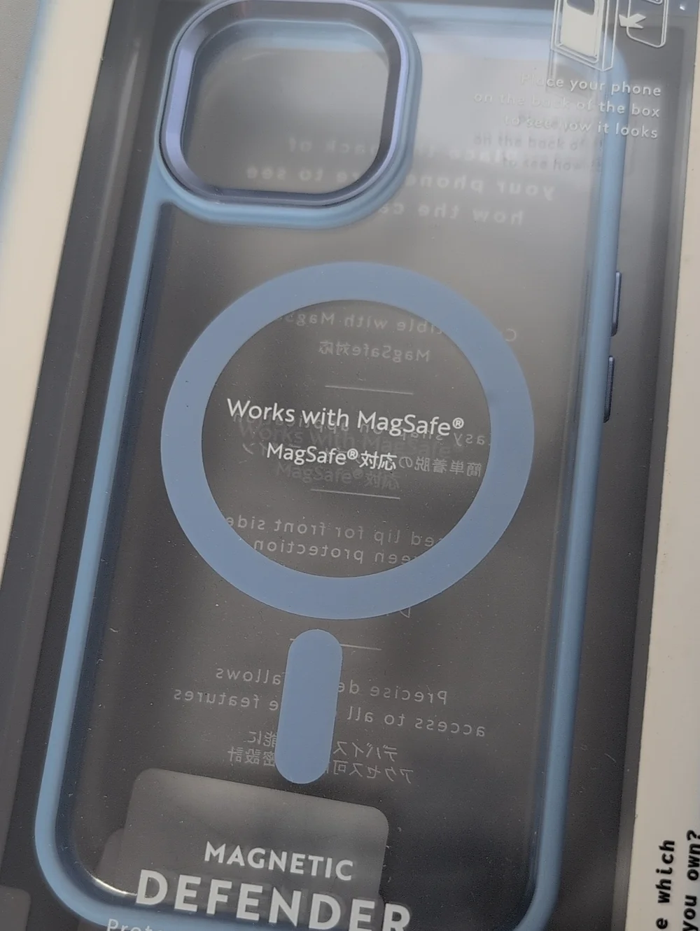 MVMT Blue/Clear Magnetic Defender iPhone 13/14/15 Phone Case